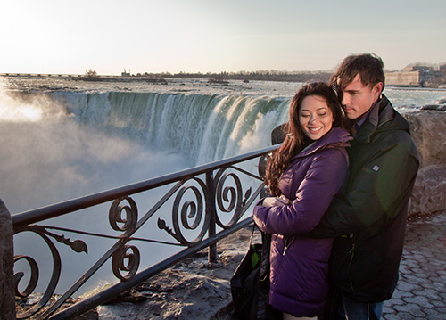 Couple by the Falls